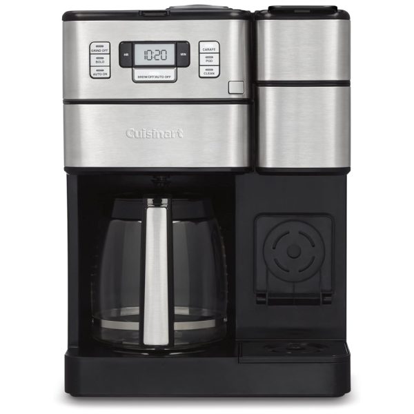 ectqxs9rygm80b_0 jpg - Cafeteira Elétrica Automática 2 em 1 Capacidade 1.1L, CUISINART SS GB1, Prateado