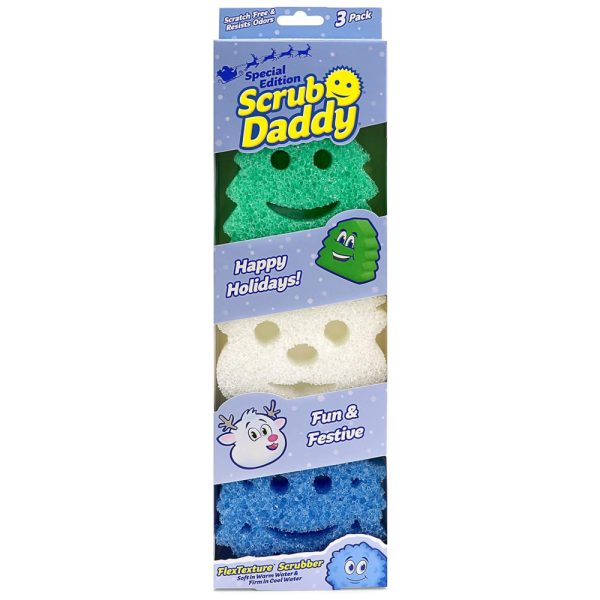 ectqxvgg9cn80b_0 jpg - Esponja Resistente para Alta Limpeza Anti Odor Macia em Água Morna e Firme em Água Gelada, 3 Unidades, SCRUB DADDY, Azul