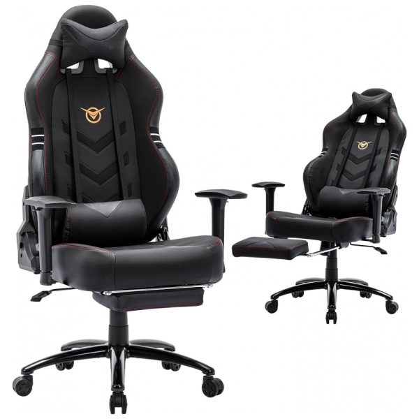 ectqy5nbpfmb0b_0-3 jpg - Cadeira Gamer Ergonômica com Apoio 3D para os Pés, até 158 kg, COLAMY, Preto