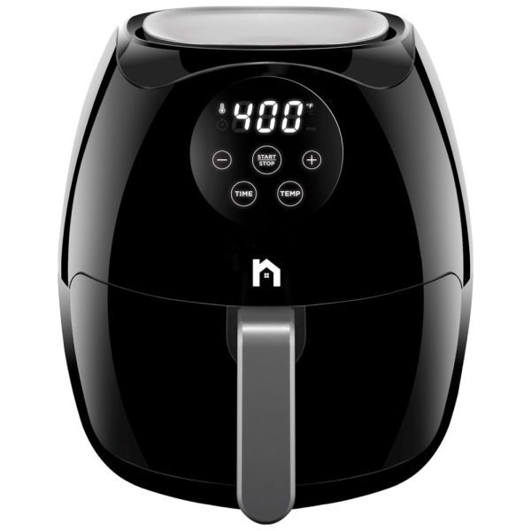 ectqy85ml9h70b_0 jpg - Fritadeira Elétrica AirFryer 3.5L com Painel Digital e Cesto Antiaderente, 110V, New House Kitchen, Preta