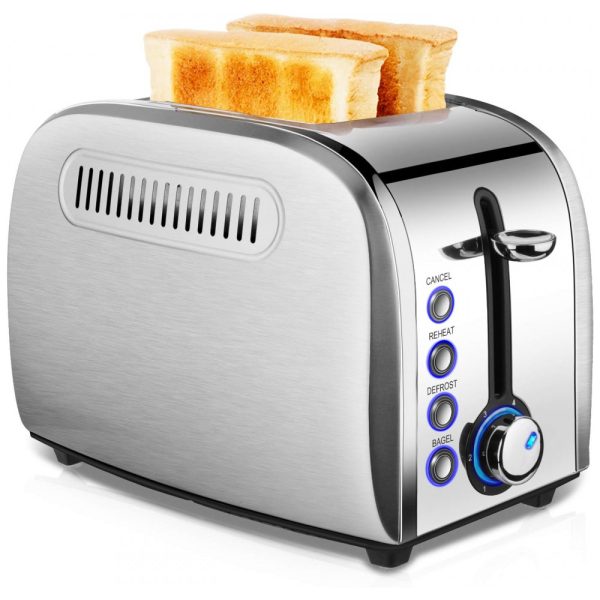 ectqy86qg9p80b_0 jpg - Torradeira de 2 Fatias com 6 Níveis de Tostagem em Aço Inoxidável, 800W, 110v, JEWJIO T 36UB, Prateado