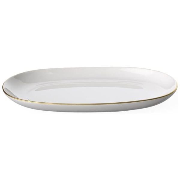 ectqybl26ll80b_0 jpg - Travessa de 20 cm com Formato Redondo Curvo e Material de Porcelana de Osso Premium, Villeroy Boch, Branca e Dourada