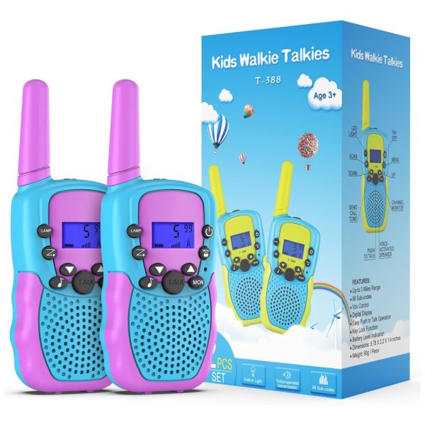 ectqym5g47f80b_0 jpg - Rádio Comunicador Walkie Talkie Selieve Brinquedo para Crianças de 3 14 Anos, com 22 Canais, Rádio Bidirecional com Tela LCD Retroiluminada