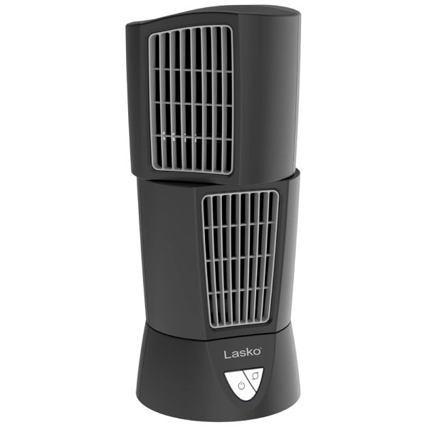 ectqypf1g7200b_0-1 jpg - Ventilador de Torre de Mesa Platinum Oscilante,3 Velocidades, Compacto, Portátil com Alça para Escritório, Quarto e Cozinha, Preto, 4916 Lasko, Preto