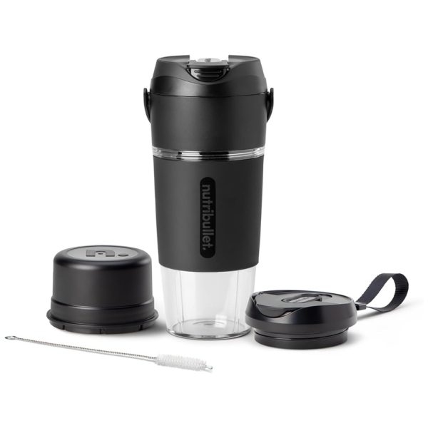 ectqypyr719d0b_0 jpg - Liquidificador Portátil Ideal para Viagens com Alça de Transporte e Carregamento por USB C, Nutribullet, Preto