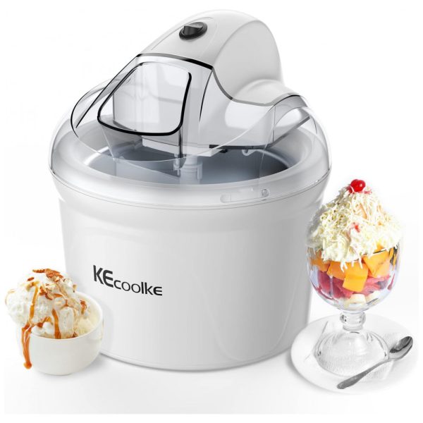 ectqz23htcc90b_0 jpg - Máquina de Sorvete Automática 1.5L, Branca, 110v, KECOOLKE SU 562, Branco