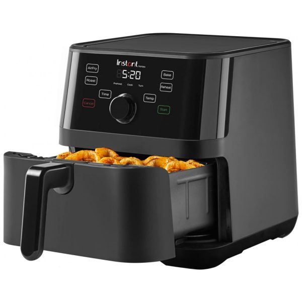 ectqz68p75v80b_0 jpg - Vortex Fritadeira Elétrica AirFryer 5L com Painel de Controle Digital, 1500W, 110v, INSTANT POT 140 3082 01, Preto