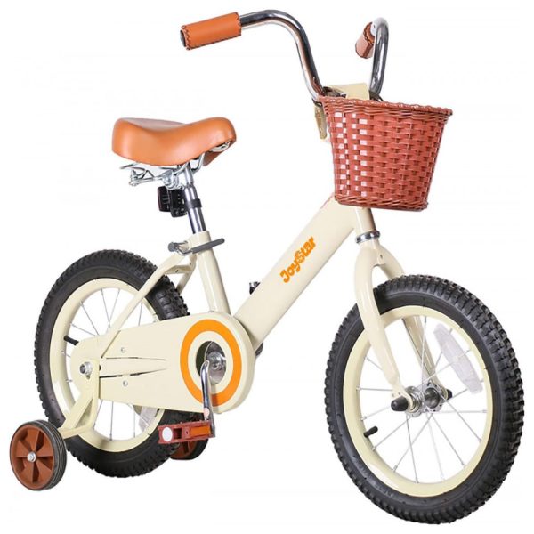 ectqzbpwx1c70b_0 jpg - Bicicleta Infantil Retrô com Rodas de Treinamento, Cesta e Sino, 2 a 7 anos, JOYSTAR, Creme