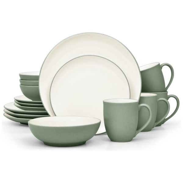 ectqzl4vjcgc0b_0-1 jpg - Aparelho de Jantar para Todas as Ocasiões com 16 Peças, Formato Redondo e Material de Cerâmica, Noritake, Verde