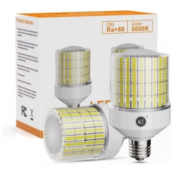 ectqzs5g28y90b_0 jpg - Lâmpada LED 700W 8800 Lume 5000K Branca com Base E26, 2 Unidades, NS, Branco