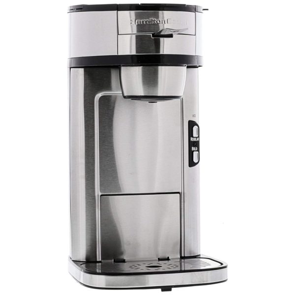 ectq0spd7ie00b_0 jpg - Cafeteira Elétrica Programável Scoop Café de 400 ml em 2,5 Min. Fácil de Limpar Aço Inoxidável, HAMILTON BEACH 49981A, Cinza