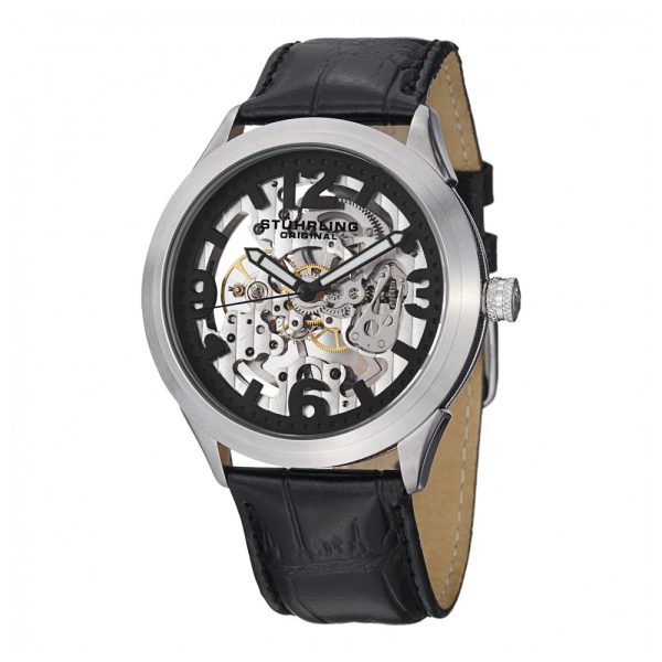 ectq10_567_0 jpg - Relógio Masculino Stuhrling Skeleton 765.01 Quartzo 45mm, Preto