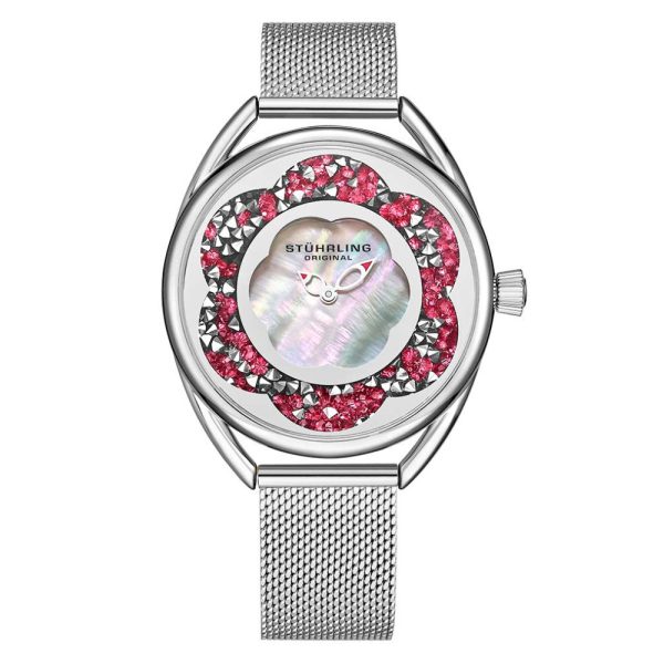 ectq10_m599_0 jpg - Relógio Feminino Stuhrling Lily 995M Quartzo 38mm, Prata Clássico