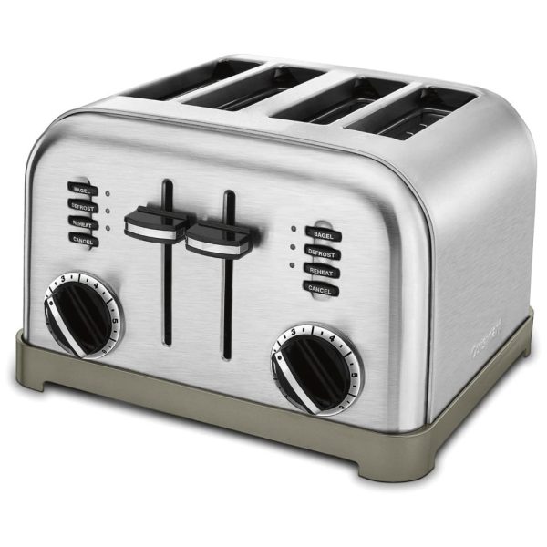 ectq1nz1a0000b_0 jpg - Torradeira Elétrica Metal Classic 4 fatias, 110v, CUISINART CPT 180, Prateado