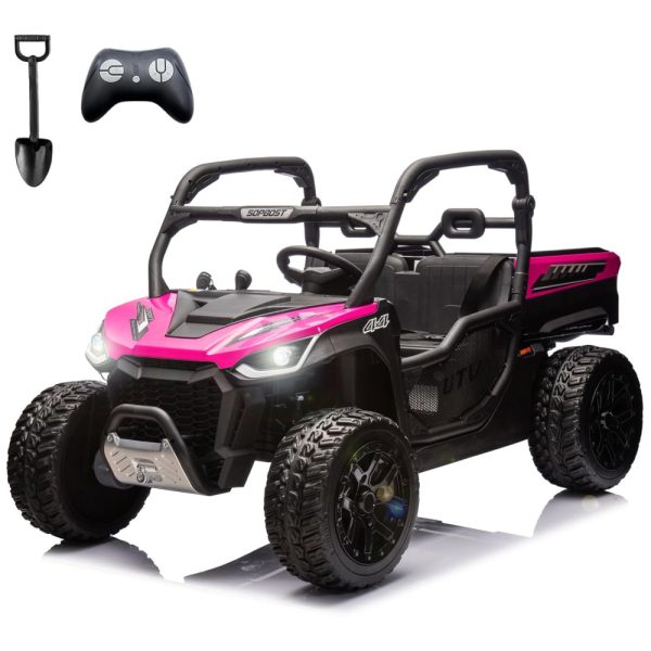 ectq1zg8dq9d0b_0 jpg - Carro Elétrico Infantil, Jeep Basculante com Controle Remoto, 2 Lugares, Música, Pneus EVA e 2 Velocidades, 24V, Karbost, Rosa