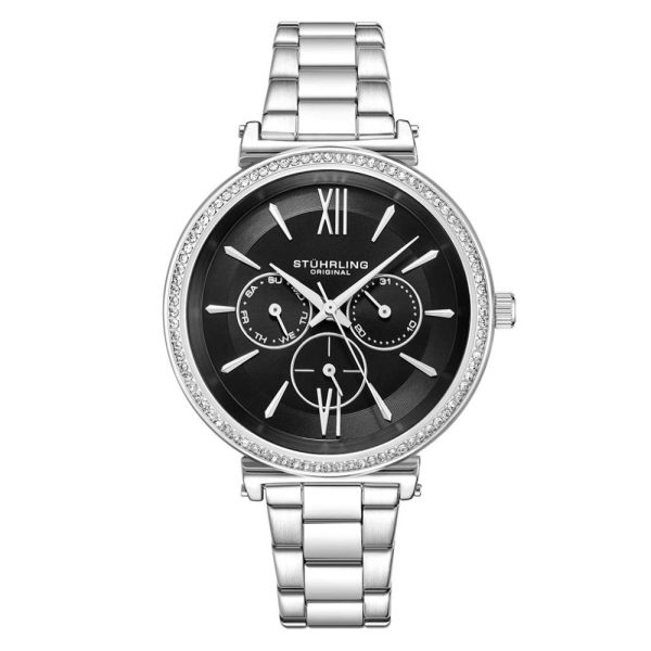 ectq1_8093_0 jpg - Relógio Feminino Stuhrling Aria 3908 Quartzo 40mm, Prata