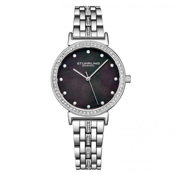 ectq1_8893_0 jpg - Relógio Feminino Stuhrling Sinfonia 3988 Quartzo 33mm, Prata Clássico