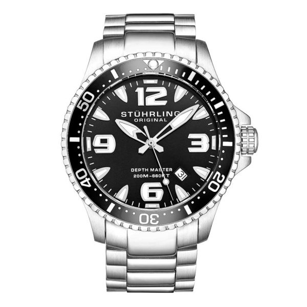 ectq20_248_0 jpg - Relógio Masculino Stuhrling Regata 842 Quartzo 43mm, Prata e Preto