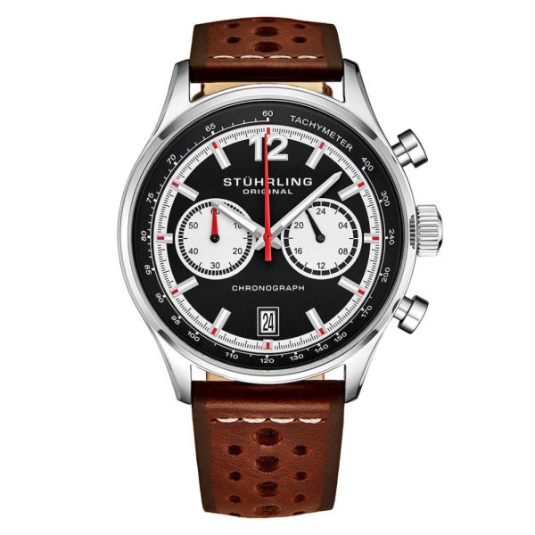 ectq20_339_0 jpg - Relógio Masculino Stuhrling Monaco 933 Quartzo 44mm com Cronógrafo, Marrom