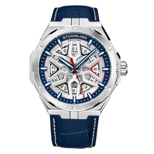 ectq20_973_0 jpg - Relógio Masculino Stuhrling Gio 379 Automático 41mm, Azul