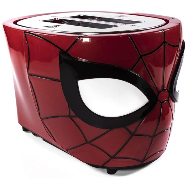 ectq2lzyd8v80b_0 jpg - Torradeira 2 Fatias com Tema Marvel Homem Aranha, Bandeja de Migalhas Removível e Livre de BPA, 110V 900W, Uncanny Brands, Vermelha