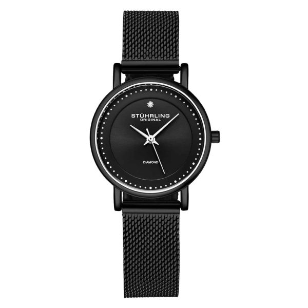 ectq2_5004_0 jpg - Relógio Feminino Stuhrling Elite 4005 Quartzo 29mm, Preto Clássico