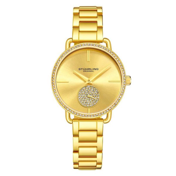 ectq2_9093_0 jpg - Relógio Feminino Astraea 3909 Quartzo 38mm, Dourado