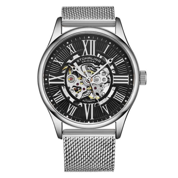 ectq2_m2493_0 jpg - Relógio Masculino Stuhrling Atrium 3942 Automático 42mm, Prata