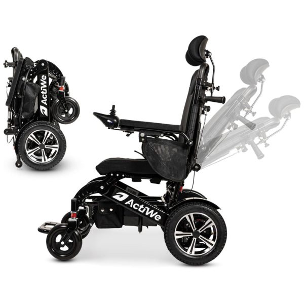 ectq3dc1236b0b_0 jpg - Cadeira de Rodas Elétrica Dobrável com Encosto Automático para Adultos de até 150 kg, ActiWe Modelo 1, Preta