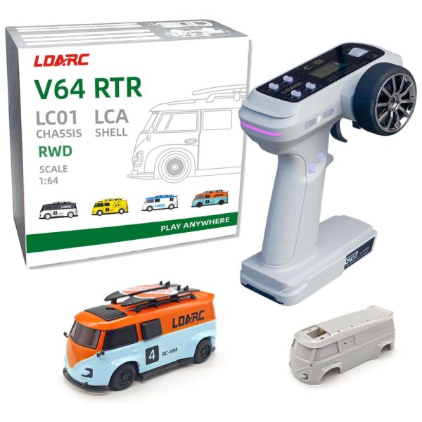 ectq3xqffvsc0b_0 jpg - Mini Carro RC Escala 1 64 com Controle Remoto de 2,4 GHz e Iluminação RGB Modelo Hobby RTR, LDARC