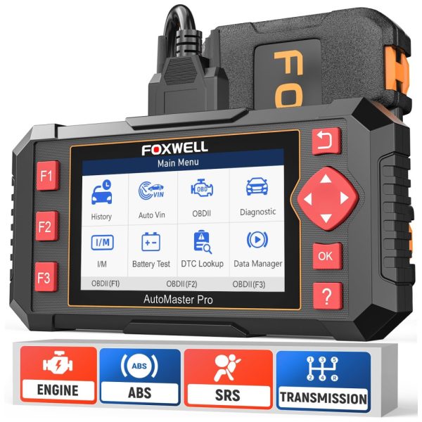 ectq3ytmjfp80b_0-3 jpg - Scanner Automotivo FOXWELL com Tela LED e Diagnóstico, OBD2, NT604, 12V, Preto