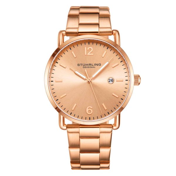 ectq3_2093_0 jpg - Relógio Masculino Stuhrling Oslo 3902 Quartzo 38mm, Rose Gold