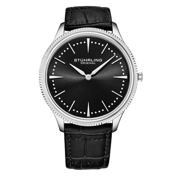 ectq3_4893_0 jpg - Relógio Masculino Stuhrling Silhouette 3984 Quartzo 41mm, Preto