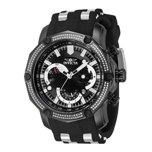 ectq40083_vni_0 jpg - Relógio masculino Pro 0,71 quilates Diamond 50 mm. Aço. Preto 38004