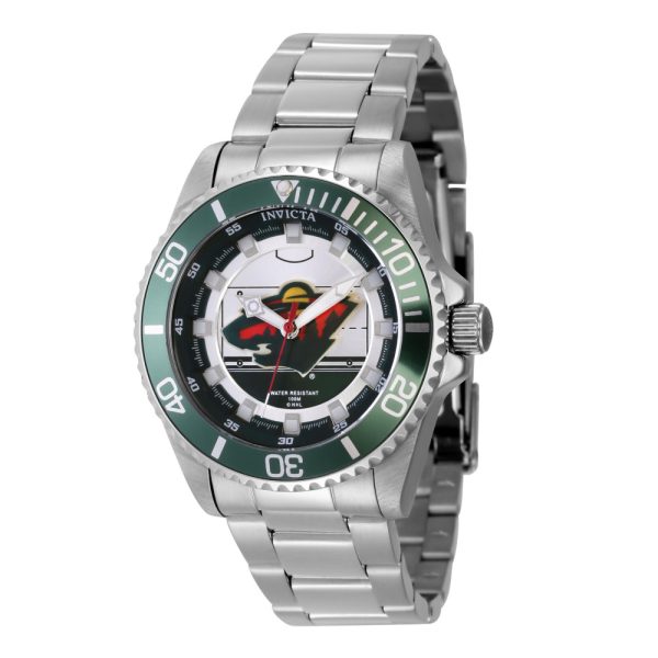 ectq41224_gz_vni_0 jpg - Relgio Invicta NHL Minnesota Wild unissex 38mm em ao ZG 42214