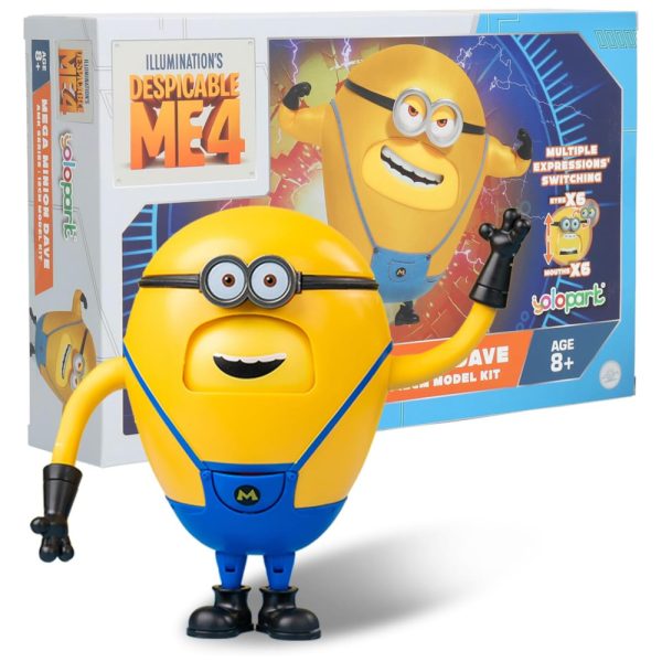 ectq44jjlm4d0b_0 jpg - Minion Mega Dave com 11 cm de Altura e 6 Expressões Faciais Mutáveis para Crianças Acima de 8 Anos, YOLOPARK