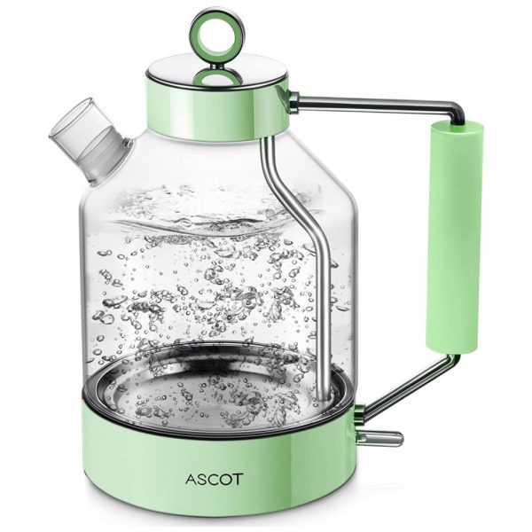 ectq46mpt8t80b_0-1 jpg - ASCOT Chaleira Elétrica de 1.6L, Aço Inoxidável, 1500W, 110V, Verde