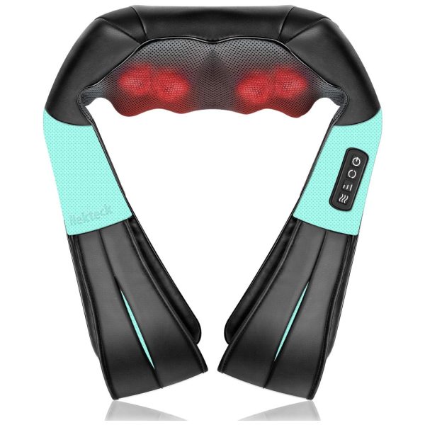 ectq4fmcrxq70b_0-1 jpg - Massageador Shiatsu Elétrico Portátil 3D para Ombros, Costas, Bivolt, NEKTECK LMS 801, Preto