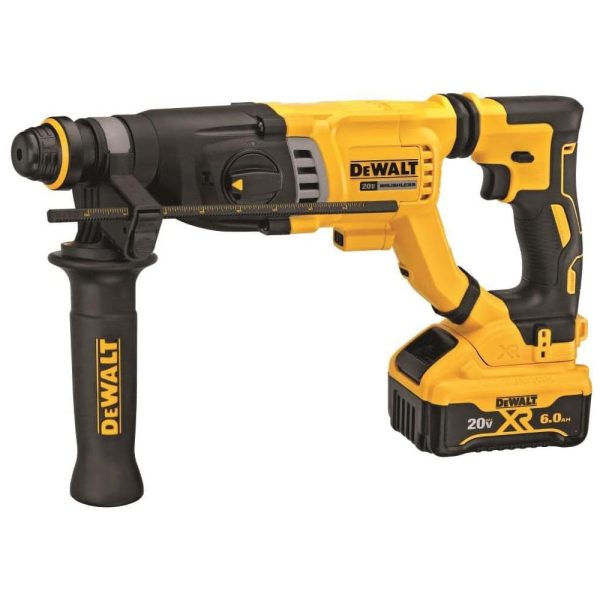 ectq4slz6gs70b_0 jpg - Martelete Perfurador Rotativo SDS com Bateria 20V Inclusa, DEWALT DCH263R2, Amarelo