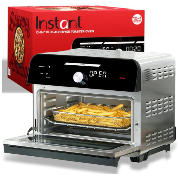 ectq4w723lp80b_0 jpg - Forno Fritadeira Elétrica AirFryer 10 em 1, Capacidade 18L, 1800W, Omni Plus, 110v, INSTANT POT 140 4002 01, Preto