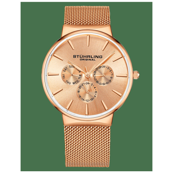 ectq4_1393_0-1 png - Relógio Masculino Stuhrling Monaco 3931 Quartzo 39mm, Ouro Rosa