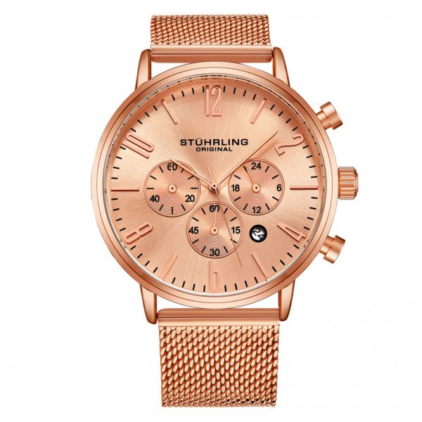 ectq4_2393_0 jpg - Relógio Masculino Stuhrling Monaco 3932 Quartzo 41mm, Rosa