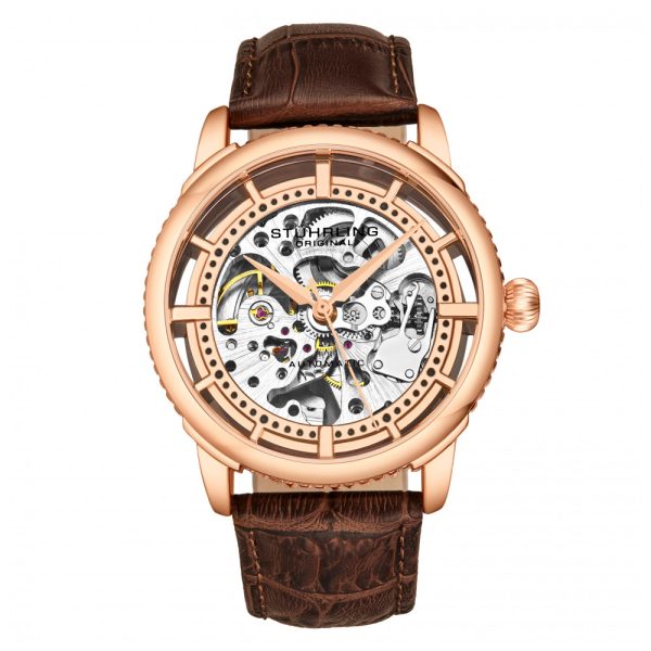 ectq4_3393_0 jpg - Relógio Masculino Stuhrling Winchester 3933 Automático 41mm, Marrom