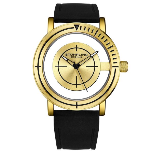 ectq4_5193_0 jpg - Relógio Masculino Stuhrling Sniper 3915 Quartzo 40mm, Dourado