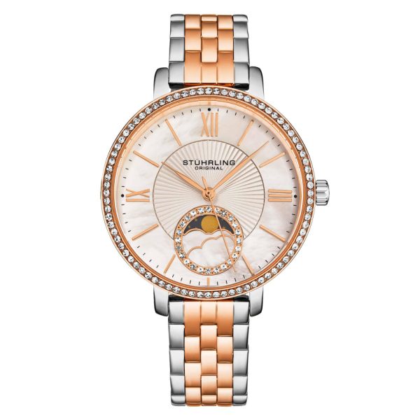 ectq4_8304_0 jpg - Relogio Horizon 4038 Classic 36mm, moldura ouro rosa, pulseira prata e ouro rosa, Stuhrling