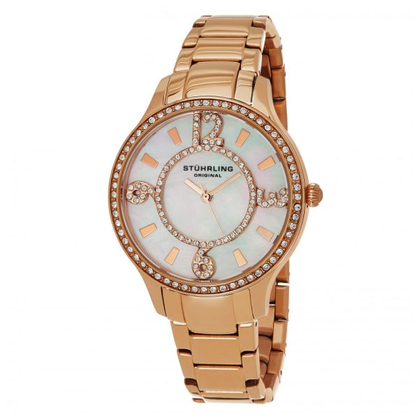 ectq50_955_0 jpg - Relógio Feminino Stuhrling Chic 559 Quartzo 36mm, Ouro Rosa