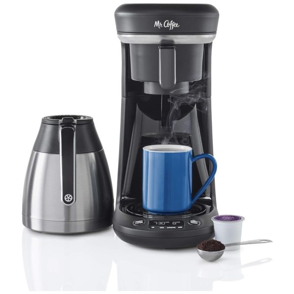 ectq52m22xm80b_0 jpg - Máquina de Café Mr. Coffee, máquina programável para café individual ou de jarra, capacidade para 10 xícaras, cor preta.