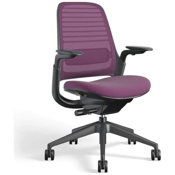 ectq55749h870b_0-1 jpg - Cadeira de Escritório Ergonômica Giratória com Suporte Lombar e Altura Ajustáveis, Roxa, STEELCASE 435A00, Violeta