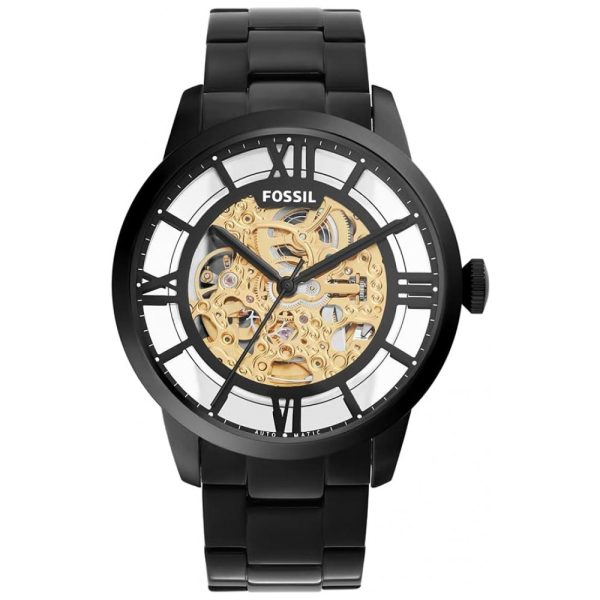 ectq55dn2vq80b_0-1 jpg - Relógio Masculino de Quartzo Automático, com Pulseira de Aço Inoxidável, FOSSIL ME3197, Preto