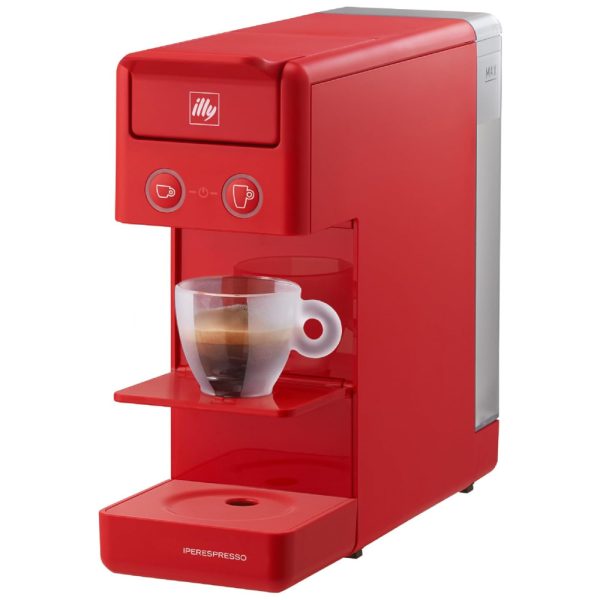 ectq588nxpp80b_0 jpg - Illy Máquina de Café Expresso Automática 750 mL com 2 Predefinições, 110V, Vermelho